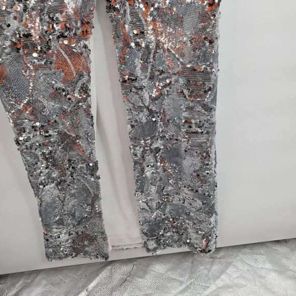 Elegant Silver Strapless Midi Dress - Picture 10 of 16